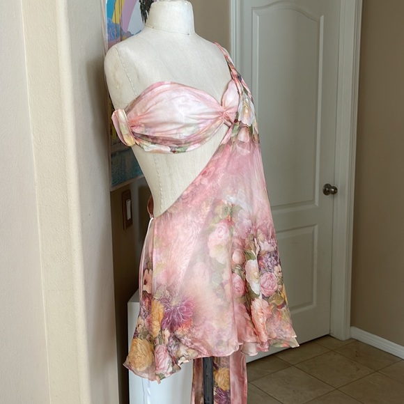 The Dolls House Dresses The Doll House Anthia Dress In Rose Silk